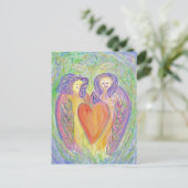 Liebe Kindness Guardian Angelo Delea Postkarte (Stehend Vorderseite)