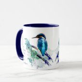 Liebe Kingfisher Vögel so viel Zitat Sprichwort Tasse (Vorderseite Links)