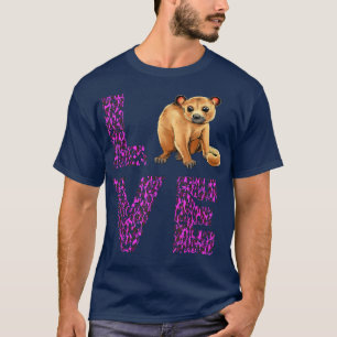 Liebe Kinkajou Lila Leopard Night Walker Kinkajou T-Shirt
