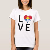 Liebe - Kiribati-Flagge T-Shirt (Vorderseite)