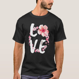 Liebe Kirschblüte Japanisches Festival Sakura Blüt T-Shirt