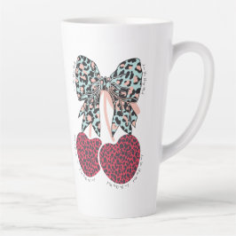 Liebe Kirsche viel lustiges Obst Milchtasse