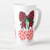 Liebe Kirsche viel lustiges Obst Milchtasse (Rechte Ecke)