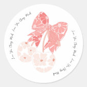 Liebe Kirsche viel lustiges Obst Runder Aufkleber (Vorderseite)