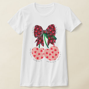 Liebe Kirsche viel lustiges Obst T-Shirt