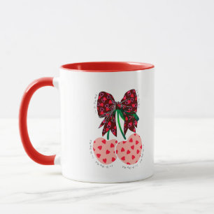 Liebe Kirsche viel lustiges Obst Tasse