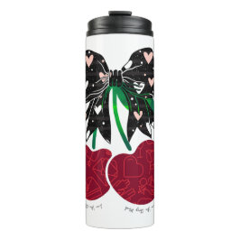 Liebe Kirsche viel lustiges Obst Thermosbecher