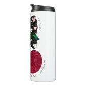 Liebe Kirsche viel lustiges Obst Thermosbecher (Nach rechts gedreht)