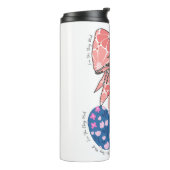 Liebe Kirsche viel lustiges Obst Thermosbecher (Nach links gedreht)