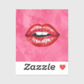 Liebe Kiss Aufkleber (Blatt)