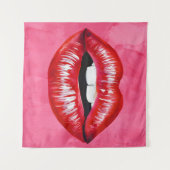 Liebe Kiss Wandteppich (Vorderseite (Horizontal))