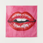 Liebe Kiss Wandteppich (Vorderseite)