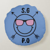 Liebe Kissen Erstklassiges Paar Rundkissen (Rückseite)