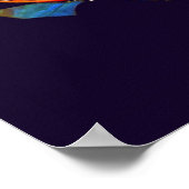 Liebe Kissing Koi Fische Hochzeitspender horizonta Poster (Ecke)