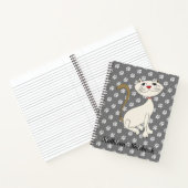 Liebe Kitty Cat | Text anpassen | Blau Notizblock (Innenseite)