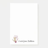 Liebe Kitty Cat | Text anpassen | Garne Post-it Klebezettel (Vorderseite)