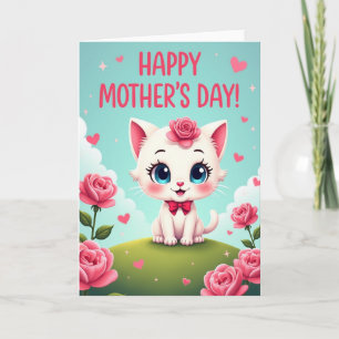 Liebe Kitty Muttertagskarte Karte