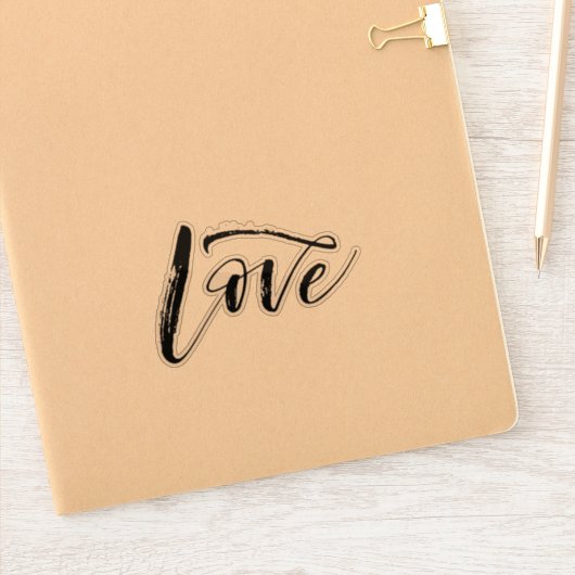 Liebe Klare Vinyl-Aufkleber für den benutzerdefini Aufkleber (Notizbuch)