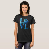 Liebe Klassisch Hellblau T-Shirt (Vorne ganz)