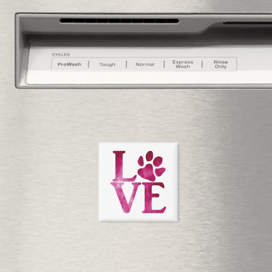 Liebe Klassisch Hellrosa Magnet (In Situ (Geschirrspüler))