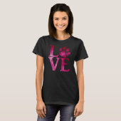 Liebe Klassisch Hellrosa T-Shirt (Vorne ganz)