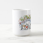 Liebe Klassische weiße Tasse (Mittel)