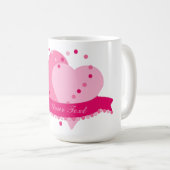 Liebe - klassische weiße Tasse (VorderseiteRechts)