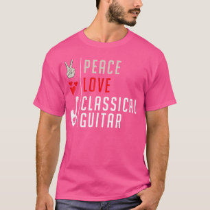 Liebe Klassisches Gitarreninstrument Akustische Gu T-Shirt