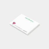 Liebe-klebriger Notizblock (angewinkelt)