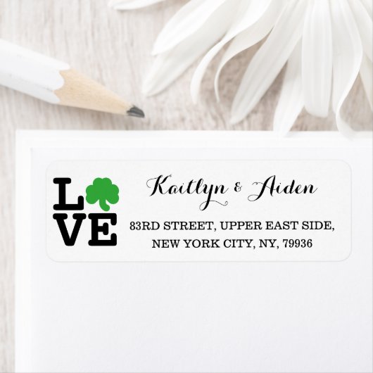 Liebe Kleeblatt Irish Clover Custom St Patricks Da (Insitu)