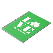 Liebe Kleeblatt Kleiner Text für den benutzerdefin Notizblock (Linke Seite)