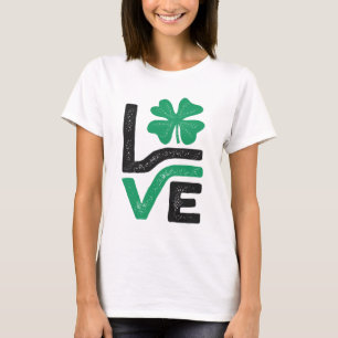 Liebe Kleeblatt Saint Patrick's Day T-Shirt