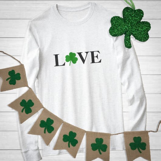 Liebe Kleeblatt St. Patrick's Day T-Shirt