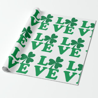 Liebe Kleeblätter Geschenkpapier