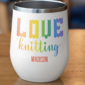 Liebe Knittern Farblich Niedlich