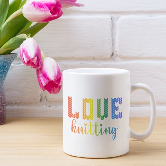 Liebe Knittern Farblich Niedlich Kaffeetasse