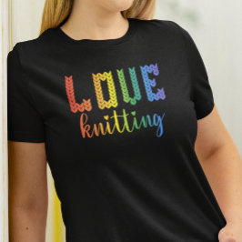 Liebe Knittern Farblich Niedlich T-Shirt