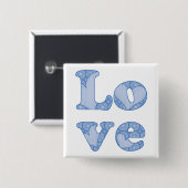 Liebe - Knopf Button (Vorne & Hinten)