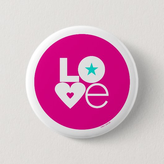 Liebe-Knopf Button (Vorderseite)