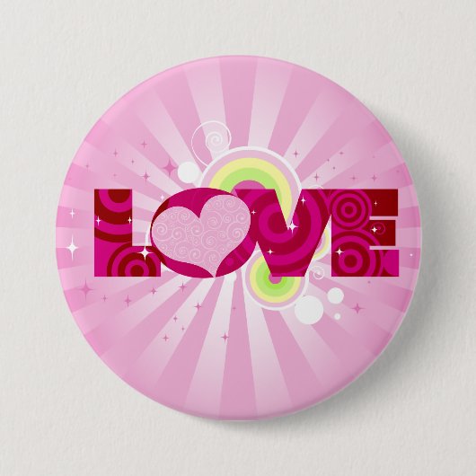 Liebe-Knopf Button (Vorderseite)