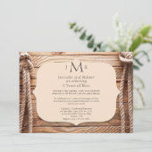 Liebe Knot 5. Hochzeitstag Einladung (Stehend Vorderseite)