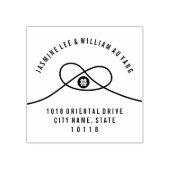 Liebe Knot Double Happiness Chinesische Hochzeitsa Gummistempel (Prägung)