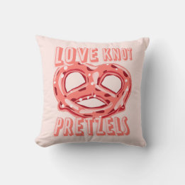 Liebe Knot Pretzel Kissen