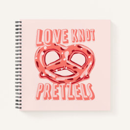 Liebe Knot Pretzel Notizblock