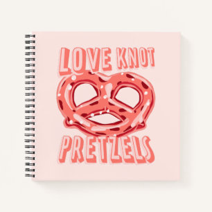 Liebe Knot Pretzel Notizblock