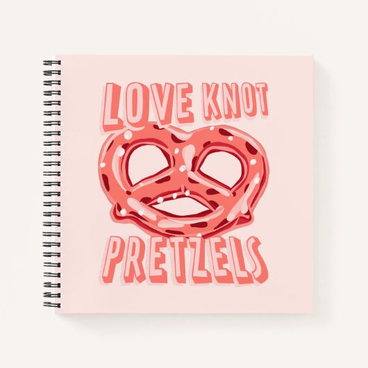 Liebe Knot Pretzel Notizblock (Vorderseite)