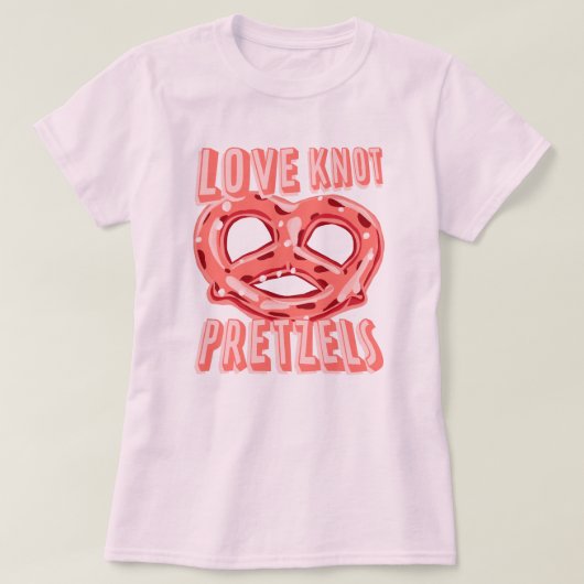 Liebe Knot Pretzel T-Shirt (Design vorne)