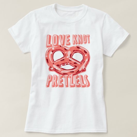 Liebe Knot Pretzel T-Shirt (Design vorne)