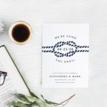 Liebe Knot Save the Date Karte