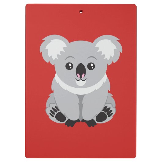 Liebe-Koala-Bären Klemmbrett (Rückseite)